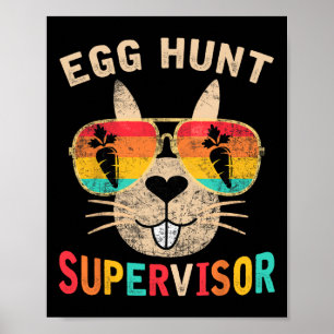 Hüter der Eierjagd Retro Ei Jagd Party Mama Da Poster
