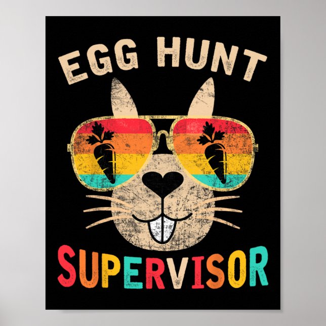 Hüter der Eierjagd Retro Ei Jagd Party Mama Da Poster (Vorne)