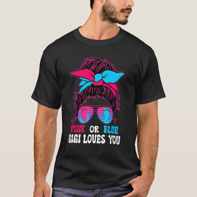Hüter der Geschlechtsenthüllung Baby Rosa oder Bla T-Shirt (Vorderseite)