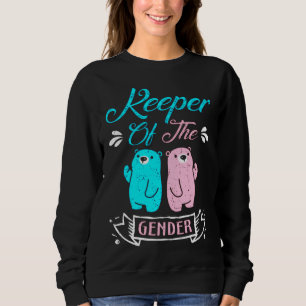 Hüter des Geschlechts Rosa und Blauem Teddybär Sweatshirt