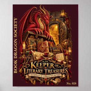 Hüter literarischer Schätze Buch-Drachengesellsc Poster