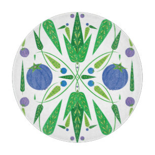 Hüterin der Blueberries Glass Cutting Boards Schneidebrett