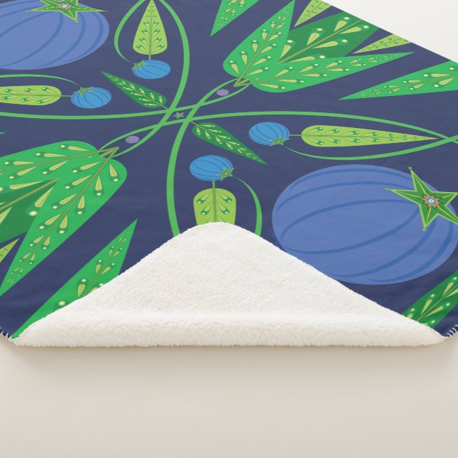 Hüterin des Blueberries Sherpa (3 Größen) Sherpadecke (3/4)