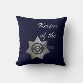 Hüterin des Cons C.O. Offiziers Pillow Silver Kissen