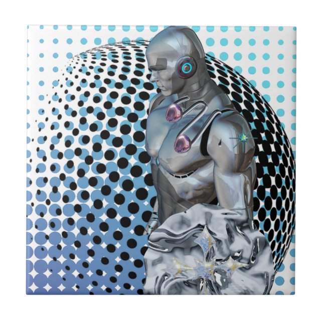 Hüterin des digitalen Reiches Fliese (Vorderseite)