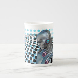 Hüterin des digitalen Reiches Prozellantasse