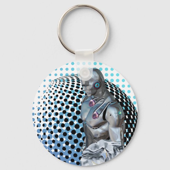 Hüterin des digitalen Reiches Schlüsselanhänger (Vorderseite)