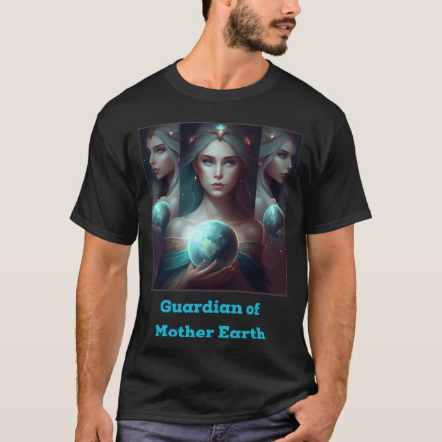 Hüterin des Geschenks Mutter Erde T-Shirt (Vorderseite)