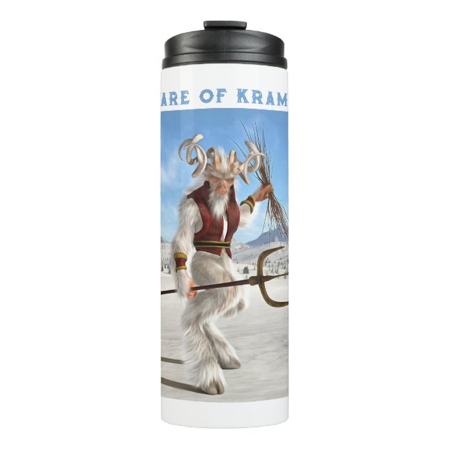 Hütet euch vor Krampus! Thermosbecher (Vorderseite)
