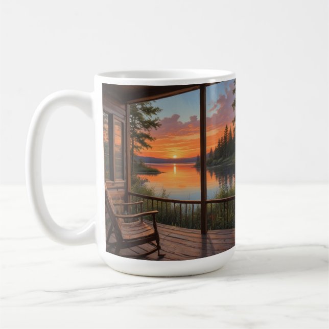 Hütte am See Kaffeetasse (Links)