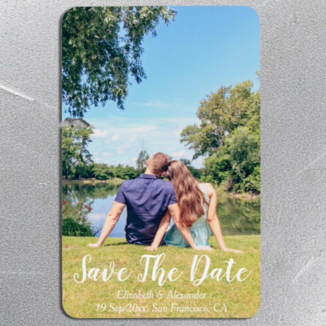 Hütte am See Sommer Save the Date Magnet (Von Creator hochgeladen)