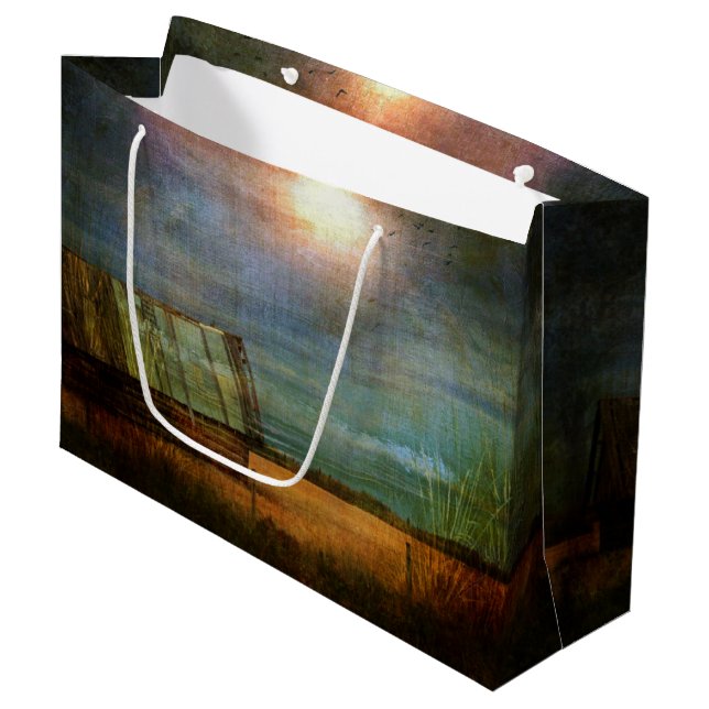 Hütte an der Ecke Prairie Große Geschenktüte (Vorderseite Schrägansicht)