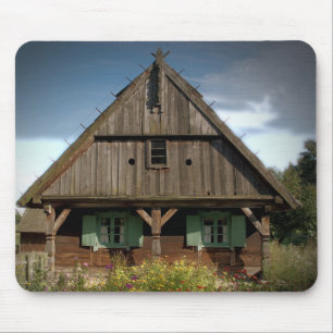 Hütte aus Holz - Mousepad