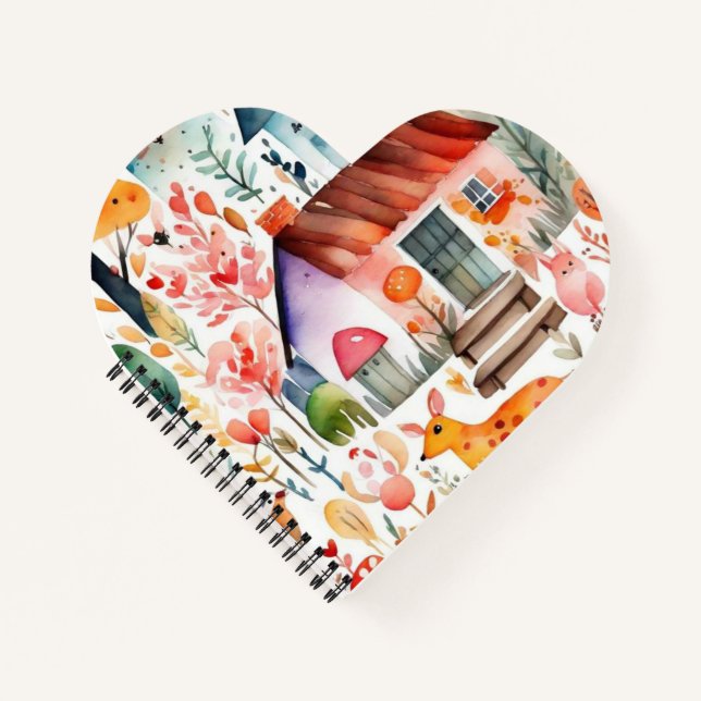 Hütte Blumenhaine Notizbuch (Vorderseite)