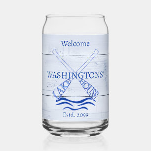 Hütte Cabin Lake House Trinkbehälter Beer Dosenglas