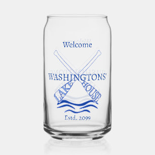 Hütte Cabin Lake House Trinkbehälter Beer Dosenglas