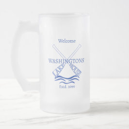 Hütte Cabin Lake House Trinkbehälter Mattglas Bierglas