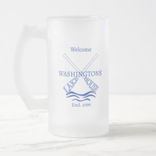 Hütte Cabin Lake House Trinkbehälter Mattglas Bierglas