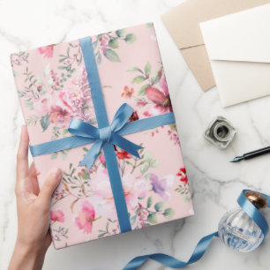 Hütte Chic Blume Muster Geschenkpapier