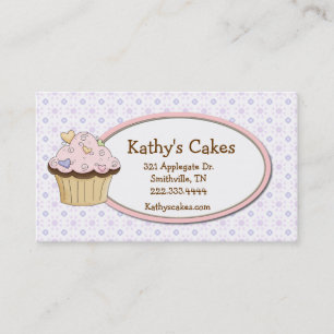 Hütte Chic Cupcake Bäckerei Loyalität Business Car Treuekarte