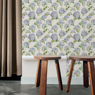 Hütte Chic Hydrangea Blumengarten Tapete
