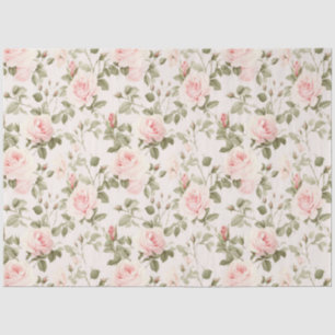 Hütte Chic Rose Serie Design 1 Seidenpapier