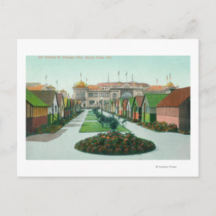 Hütte City Avenue View Santa Cruz, CA Postkarte