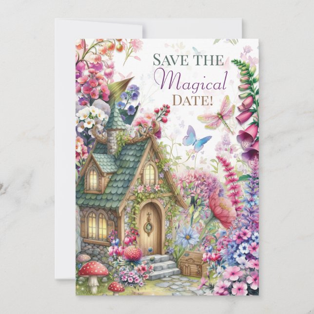 Hütte Core Fairy House Party Einladung (Vorderseite)