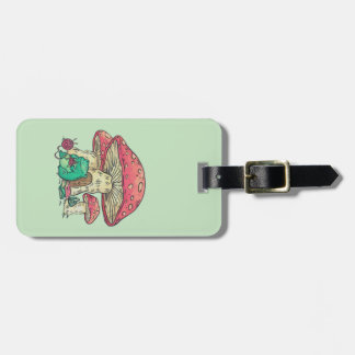 Hütte Core Frog Knitter unter Pilz  Gepäckanhänger