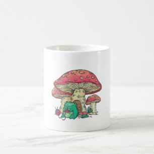 Hütte Core Frog Knitter unter Pilz Kaffeetasse