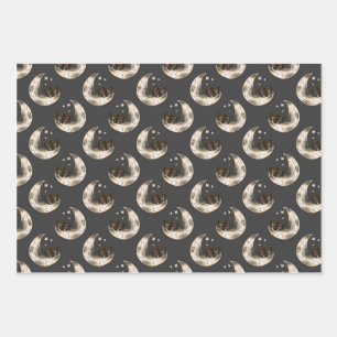 Hütte Core Woodland Witz Geschenkpapier Set