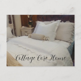 HÜTTE CORE ZUHAUSE Warm Gemütliches Bett Wohngesta Postkarte