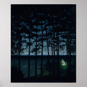 Hütte der Fischer Poster