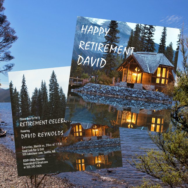 Hütte des Party für die Altersvorsorge mit Namen Einladung (Von Creator hochgeladen)