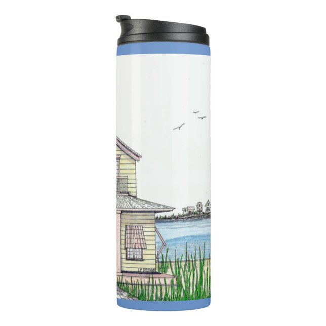 Hütte des Strandes Thermosbecher (Nach rechts gedreht)