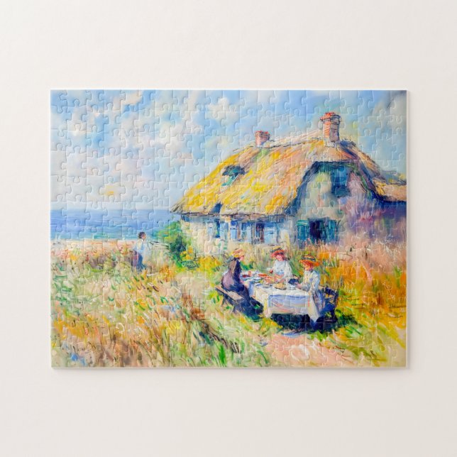 Hütte durch das Sea Impressionist Artwork Puzzle (Horizontal)