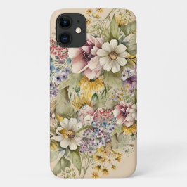 Hütte Floral Iphone Case