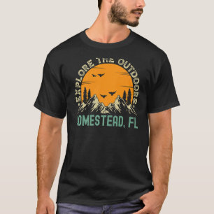 Hütte, Florida - Erkunden Sie die Premium-Außenwel T-Shirt