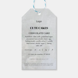 Hütte Food Label Cake Card Tag Geschenkanhänger