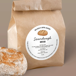 Hütte für Brot und Backwaren Runder Aufkleber