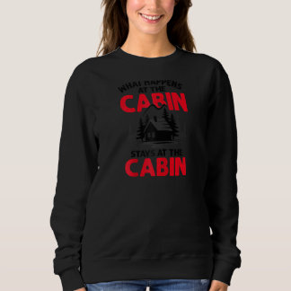 Hütte für Männer Frauen Cooler Campingplatz Sweatshirt