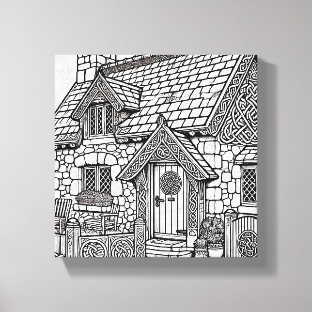 Hütte für Schiefer #11 Leinwanddruck (Vorderseite)