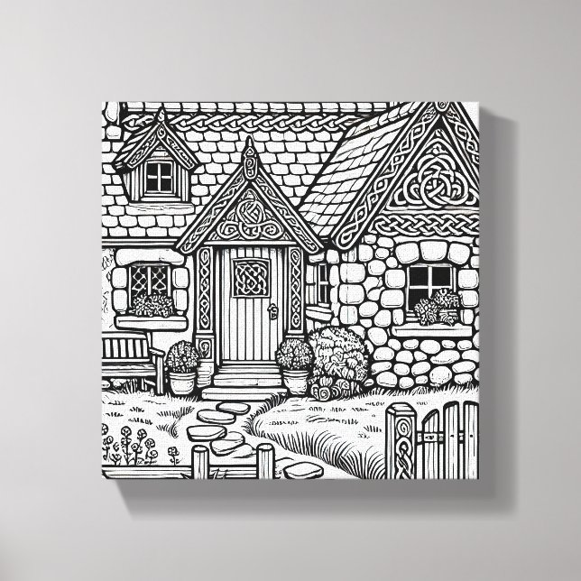 Hütte für Schiefer #19 Leinwanddruck (Vorderseite)