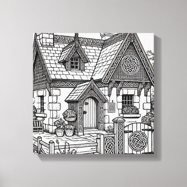 Hütte für Schiefer #4 Leinwanddruck (Vorderseite)