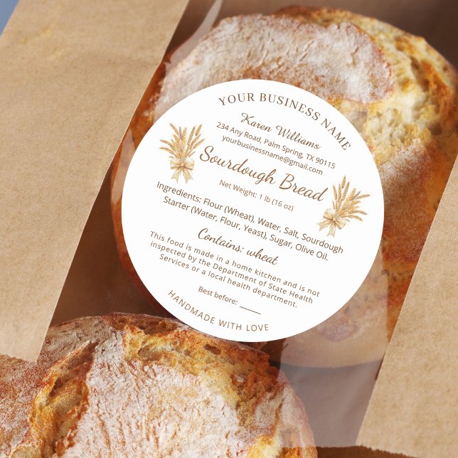 Hütte für Weizengebäck Runder Aufkleber (Von Creator hochgeladen)