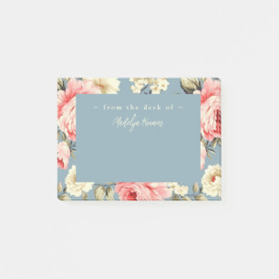 Hütte Garden Blume Muster Personalisiert Post-it Klebezettel