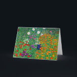 Hütte Garden Gustav Klimt Karte<br><div class="desc">Hütte Garden Gustav Klimt</div>