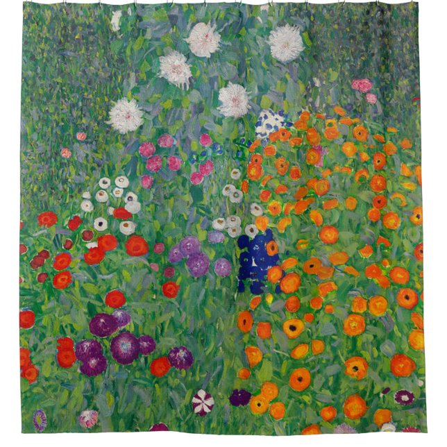 Hütte Garden Gustav Klimt restauriert Duschvorhang (Vorderseite)