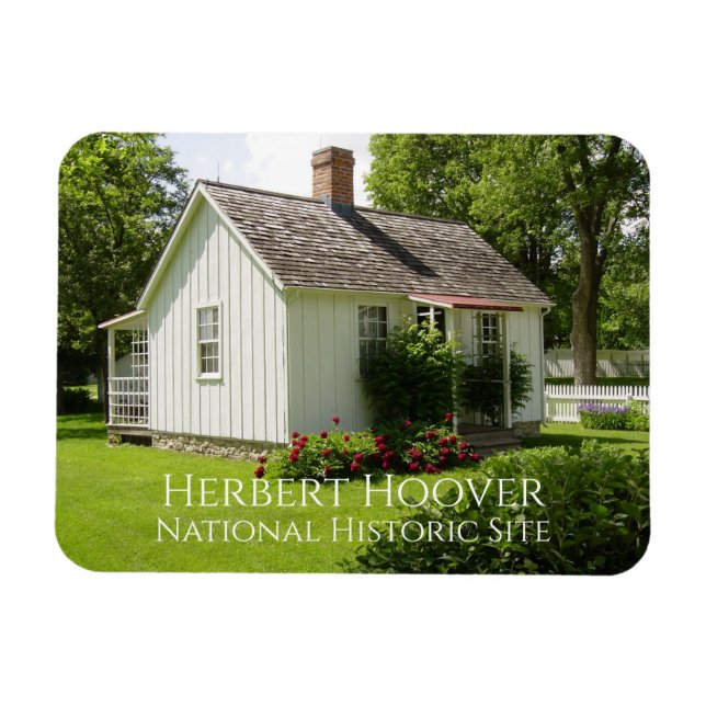 Hütte, Garten, Herbert Hoover Birthplace, Iowa Magnet (Horizontal)