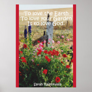 Hütte Garten Liebe Gott Blumenladen Blume Plakat